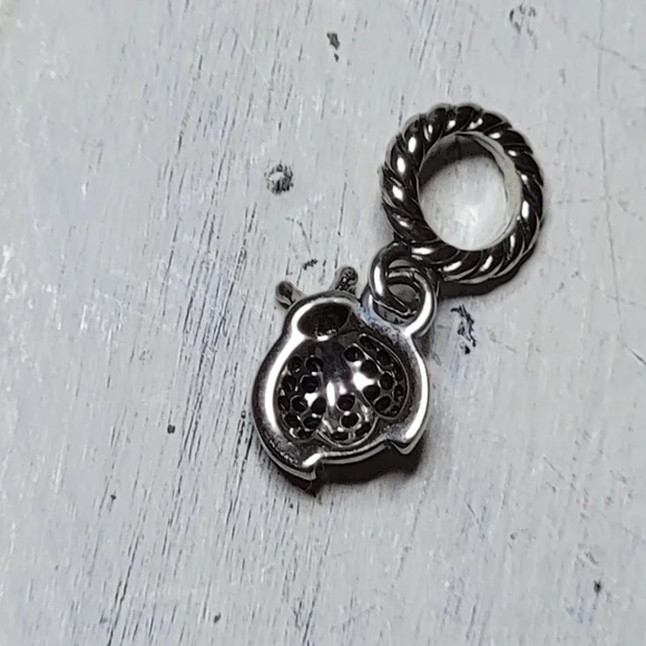 Tiny Lady Bug Charm - Sterling Silver - Picture 5 of 6